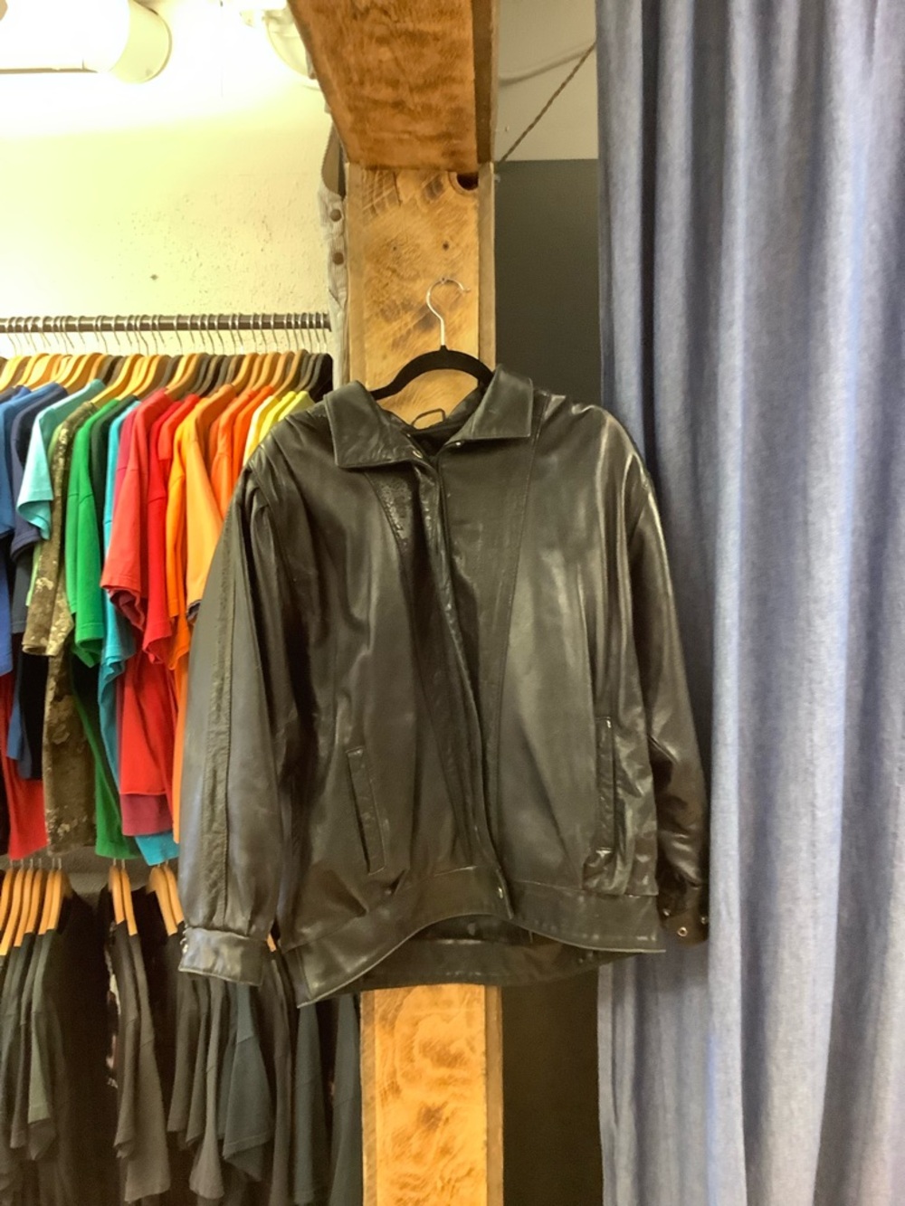 Vintage viktor sabo Black Leather Jacket